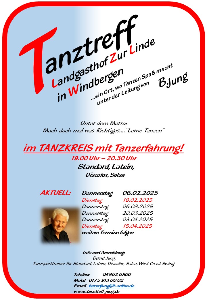 Windbergen Tanztreff Tanzkreis Aktuell 06.02.2025